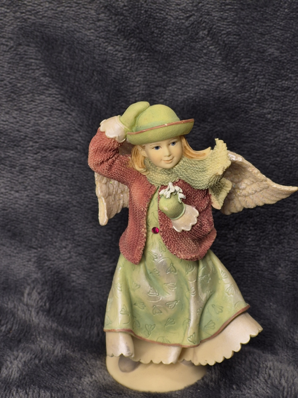 Angels Among Us Angel of Success January resin figurine 4" " Good Health "